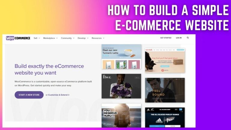 How to Build a Simple E-commerce Website